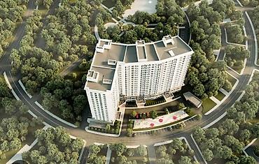 ничего: 1 комната, 61 м², Южная Магистраль Элитка, 11 этаж, ПСО (под самоотделку) — 2