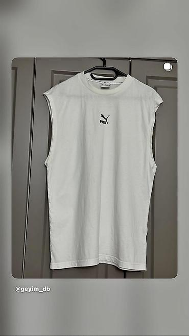 желтые мужские футболки: Мужская футболка, Puma, S, цвет - Белый — 2