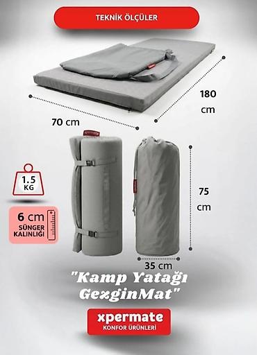 piknik cadiri: XPERMATE Piknik yatağı, uzunluğu 175sm, eni 70sm, demək olarki heç — 2