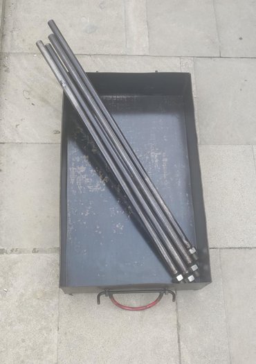 Barbekyu - Azərbaycan: Manqal66 sm uzunu40 sm eni12 sm iç derinliyi84 sm ayaqlarin