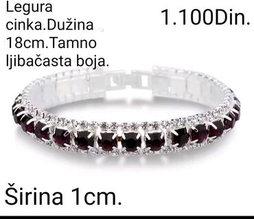 Narukvice: Lančana narukvica, Materijal: Cirkon — 7