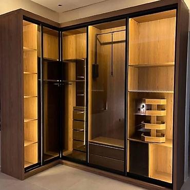 Шифоньеры, шкафы для одежды: Шифоньер, шкаф для одежды, Угловой, ЛДСП — 5