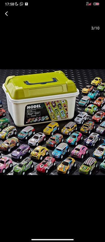 игрушки детский: Классные машинки в уваковке 30 штук с моторчиком 👍🏻👍🏻 на заказ