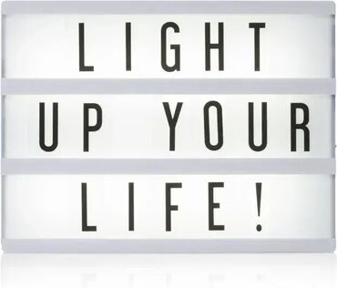 Ostala elektronika: *** AKCIJA*** 0180 Svetleća reklama LIGHT BOX smartwares; Rad na AA — 9