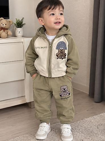 Балдардын башка кийимдери: Детский комплект тройка 😍
от 2 лет🐣🩵 — 1