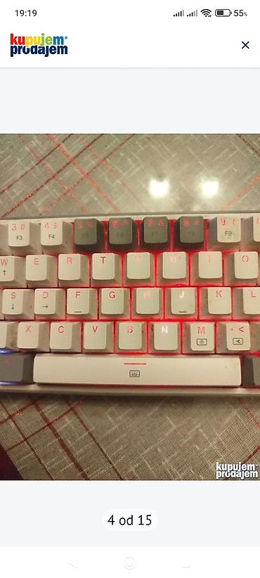Tastature: Mala Redragon gejmerska tastatura za kompjuter
Ispravna, sa kablicem — 13