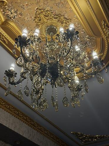 el ile cekilmis sekiller: Çılçıraq, 10 və daha çox lampa, Xrustal — 3