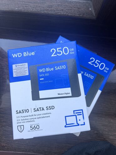 жесткий диск 250 гб: Маалымат алып жүрүүчү, Жаңы, Western Digital (WD), SSD, 256 ГБ, 2.5", Ноутбук үчүн