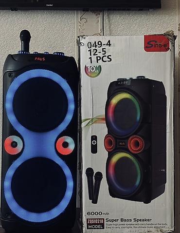 bluetooth mikrofon karaoke: Singe S049-4 ZQS10218 Super Bass Speaker portativ akustik sistemi - — 1