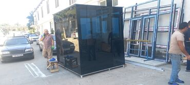 Butkalar, köşklar: MÜHAFİZƏ BUTKALARI. ağ plastik 155X155=890 man qara şüşəli — 24