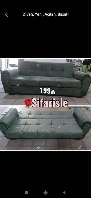 Sifarişlə divanlar: Divan, Mətbəx üçün, Qonaq otağı üçün, Parça, Bazalı, Açılan, Kitab — 9