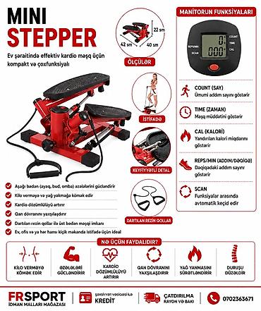 Спорт и отдых: 💥 Stepper, mini stepper ✅ 7/24 əlaqə saxlaya bilərsiz. ✅ ŞƏXSİYYƏT — 1