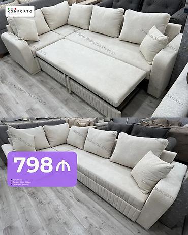 kunc diva: Künc divan – krem rəng - Ölçü: 300 × 200 sm - Mexanizm — 1