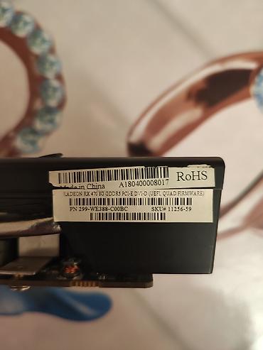 r7 240: Videokart Sapphire Radeon RX 470, 8 GB, İşlənmiş — 5