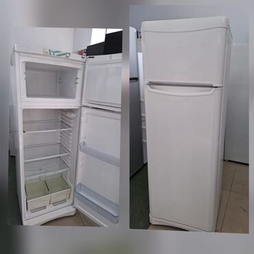 indesit soyuducu satilir: İşlənmiş 2 qapılı Indesit Soyuducu Satılır, rəng - Ağ