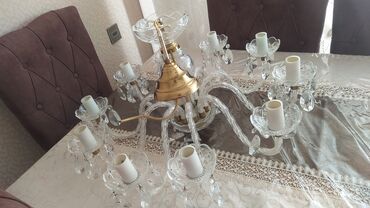 çilçiraqlar: Çılçıraq, 10 və daha çox lampa, Xrustal