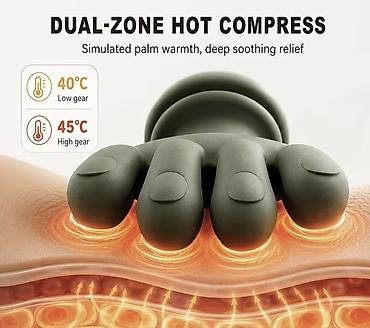 oprema za lov: Mini masažer za vrat i ramena sa grejanjem – Dual‑Zone Heating System — 5