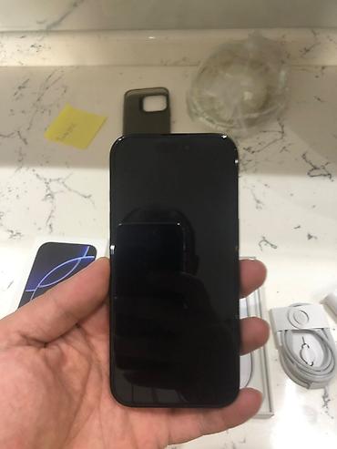Apple iPhone: IPhone 16 Pro, 128 GB, Black Titanium, Zəmanət — 10