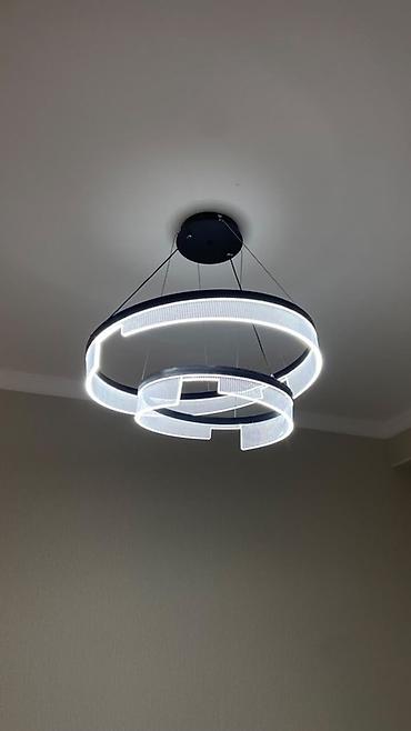 форма для колец: Подвесной LED-светильник в современном стиле - Двухъярусная — 1