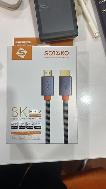 Audio və video kabellər: SOTAKO 8K HDMI 2.1 kabeli 5 m -9 azn 3 m - 5 azn 1.5 m -3 azn - — 8