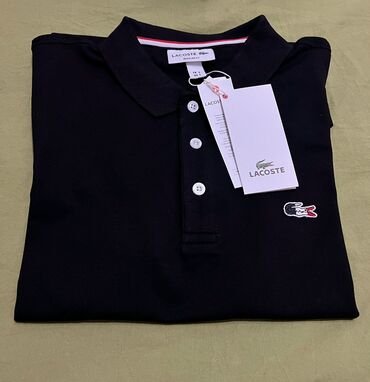 футболку lacoste: Рубашка Lacoste, S (EU 36), L (EU 40), цвет - Черный