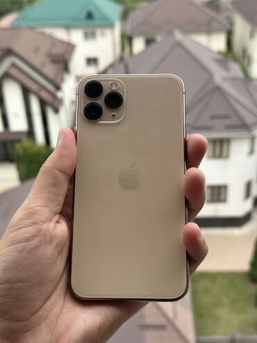 мобильные телефоны ми новые без бу: IPhone 11 Pro, Б/у, 256 ГБ, Золотой, Зарядное устройство, 69 %