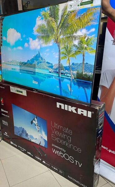 82 ekran televizor: Yeni Televizor Nikai 55" 4K (3840x2160), Ödənişli çatdırılma