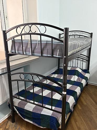 tek çarpayı: Oğlan və qız üçün, İşlənmiş, Çarpayı, Matras ilə, Siyirməsiz, Dəmir — 1