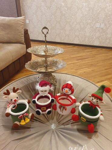 Qələm qabları: Əllə toxunmuş dekorativ qələm/qutucuq – maral fiqurlu Карандашница — 7