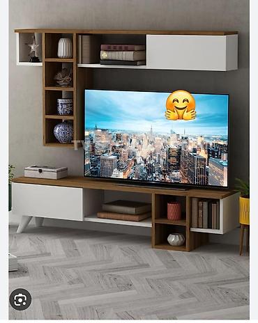 tv mini: TV stend yeni qonaq otağı mebeli — 1