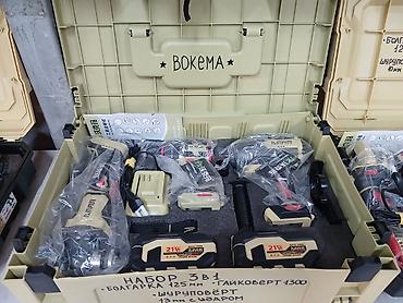 Набор инструментов 3 в 1 в прочном кейсе: болгарка 125 мм, шуруповёрт