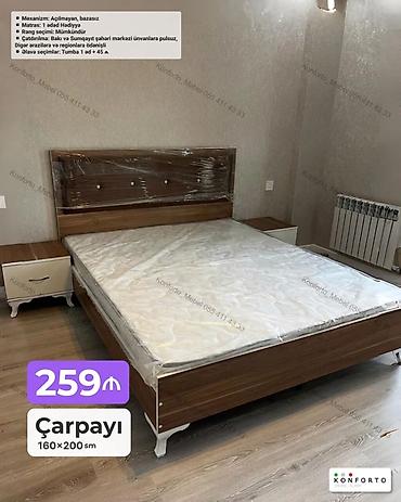 Ev və bağ: Mebel dəsti – çarpayı - Ölçü: 160×200 sm - Mexanizm: açılmayan — 1