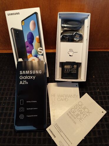 samsung z fold 3 ikinci el: Samsung Galaxy A21S, 32 GB, rəng - Qara