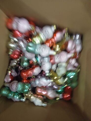 Yeni il oyuncaqları və bəzəkləri: Первое фото по 4м.другие фото по 2м все игрушки стеклянные şüşə yolka — 6