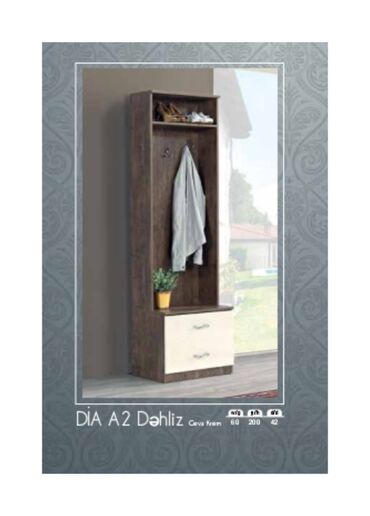 Dolablar: Yeni, Açılan, 1 qapı Düz dolab, Dəhliz dolabı, Türkiyə
