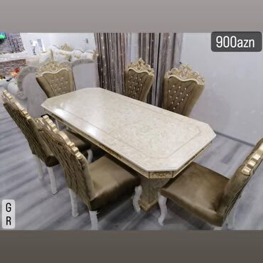 Masalar: Qonaq otağı üçün, Yeni, 8 stul