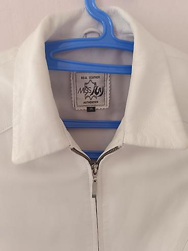 pull amd bear: Bela kožna jakna – Miss Joy, br. 36 Savršena bela jakna od prave — 2