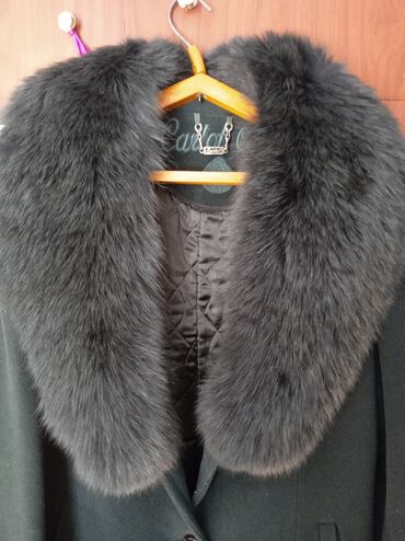 купить меховой воротник для пальто: Пальто, 4XL (EU 48)