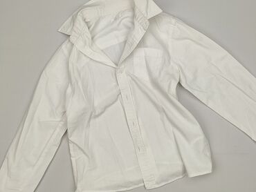 Shirts: Shirt 8 years, condition - Perfect, pattern - Monochromatic, color - White