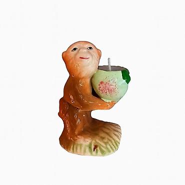 raspberry pi: Подсвечник обезьянка 🐒 со свечой Оригинальный декоративный подсвечник — 1