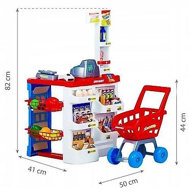 mou obuca: Supermarket štand za decu sa kasirom, vagu i skenerom – ECO TOYS Šifra — 2