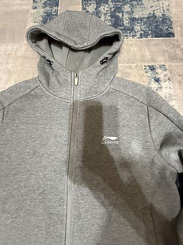Спортивные костюмы: Мужской спортивный костюм, S, M, Lining, Б/у, цвет - Серый — 2