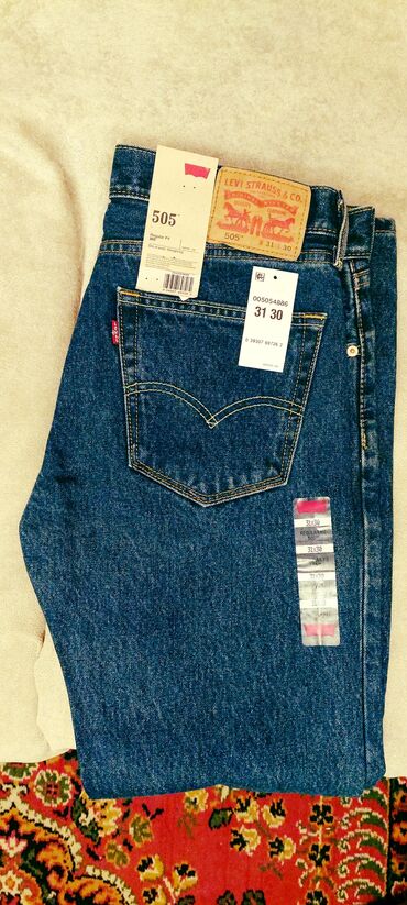 cins pencekler kisi ucun: Levi's (original) 505 Ölçü - 31x30