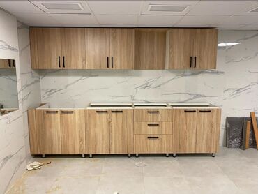 Sifarişlə mətbəx mebeli: Sifarişlə mətbəx dəsti, Özü çəkən petlələr, DSP, Kredit yoxdur, Ödənişli çatdırılma — 5