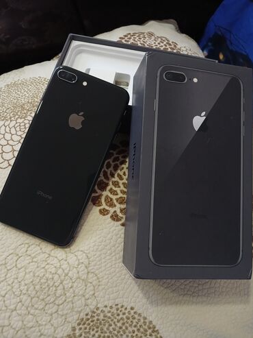 iphne 7 plus: IPhone 8 Plus, 64 GB, Space Gray, Barmaq izi, Face ID, Sənədlərlə