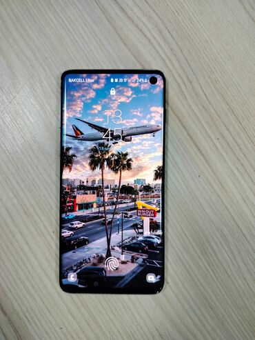 samsun s10: Samsung Galaxy S10, 128 GB, rəng - Göy, İki sim kartlı, Sensor, Barmaq izi