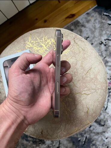 piltə qiyməti: IPhone 16 Pro, 128 GB, Desert Titanium, Zəmanət, Simsiz şarj, Face ID