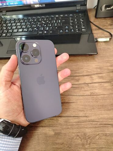 Apple iPhone: IPhone 14 Pro, 128 GB, Deep Purple, Face ID