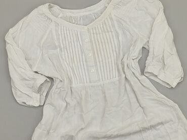 białe bluzki z dekoltem v: Bluzka Damska, S, stan - Dobry