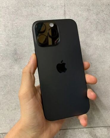 Apple iPhone: IPhone 16 Pro Max, Б/у, 256 ГБ, Black Titanium, Защитное стекло, Чехол, 100 %